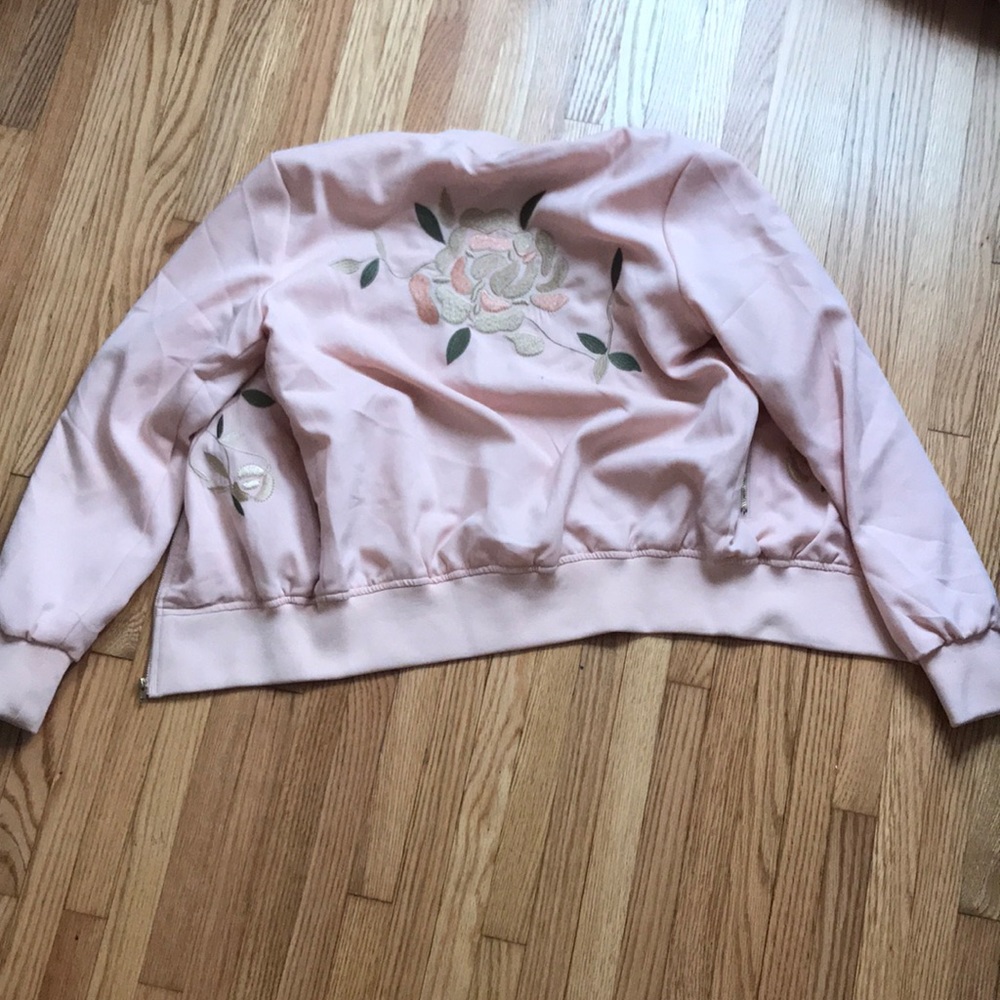 Pink bomber jacket